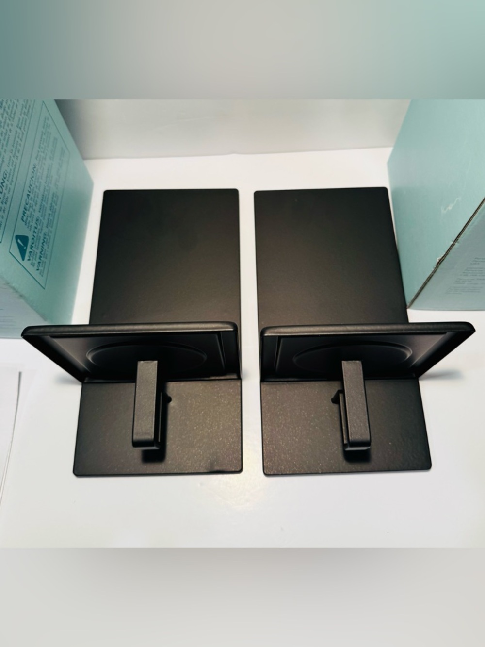 PartyLite Essential Wall Sconce Candle Holders Set of 2 Black Metal P9153 NIB